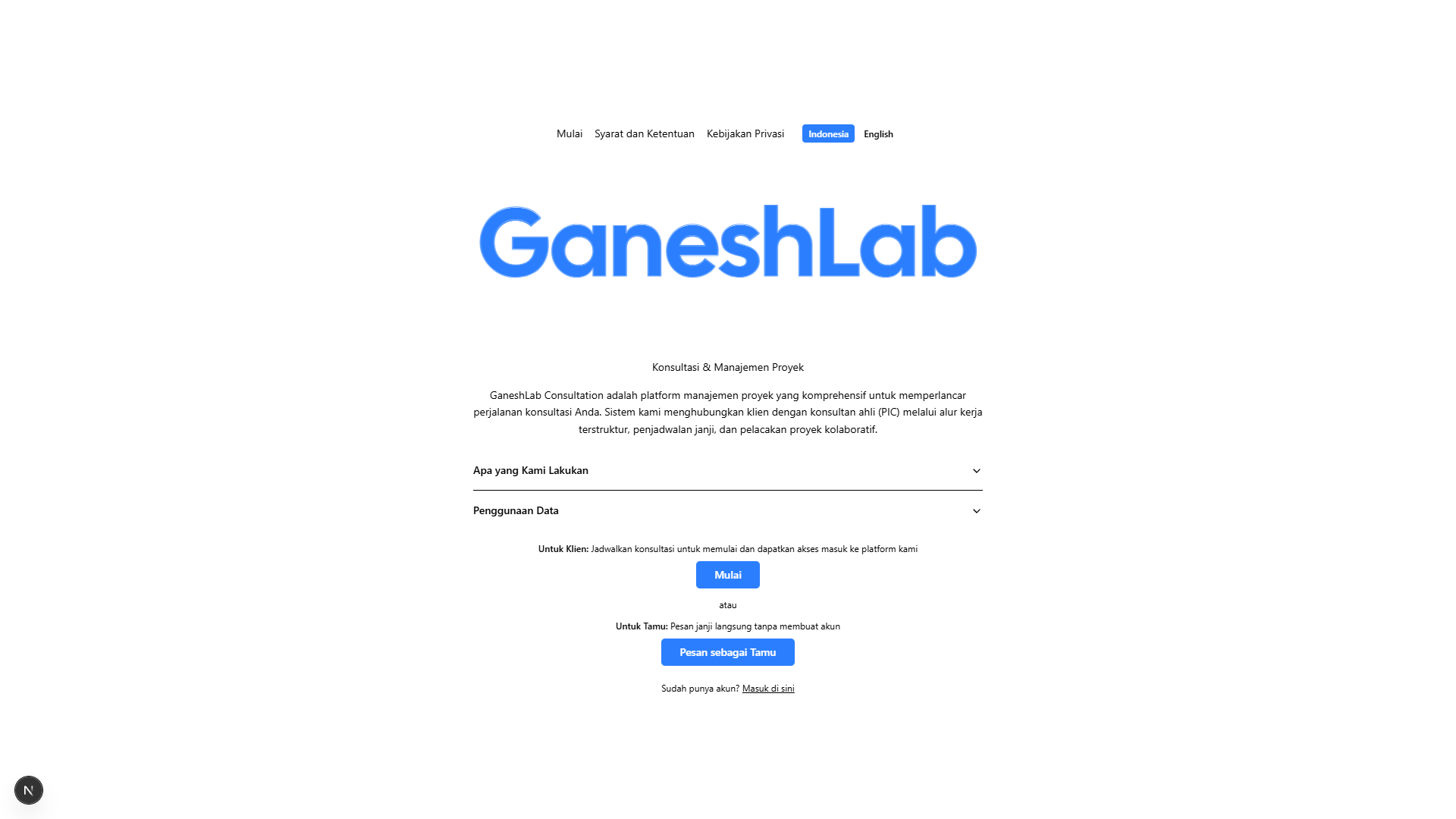 Project Ganeshlab Consultation image